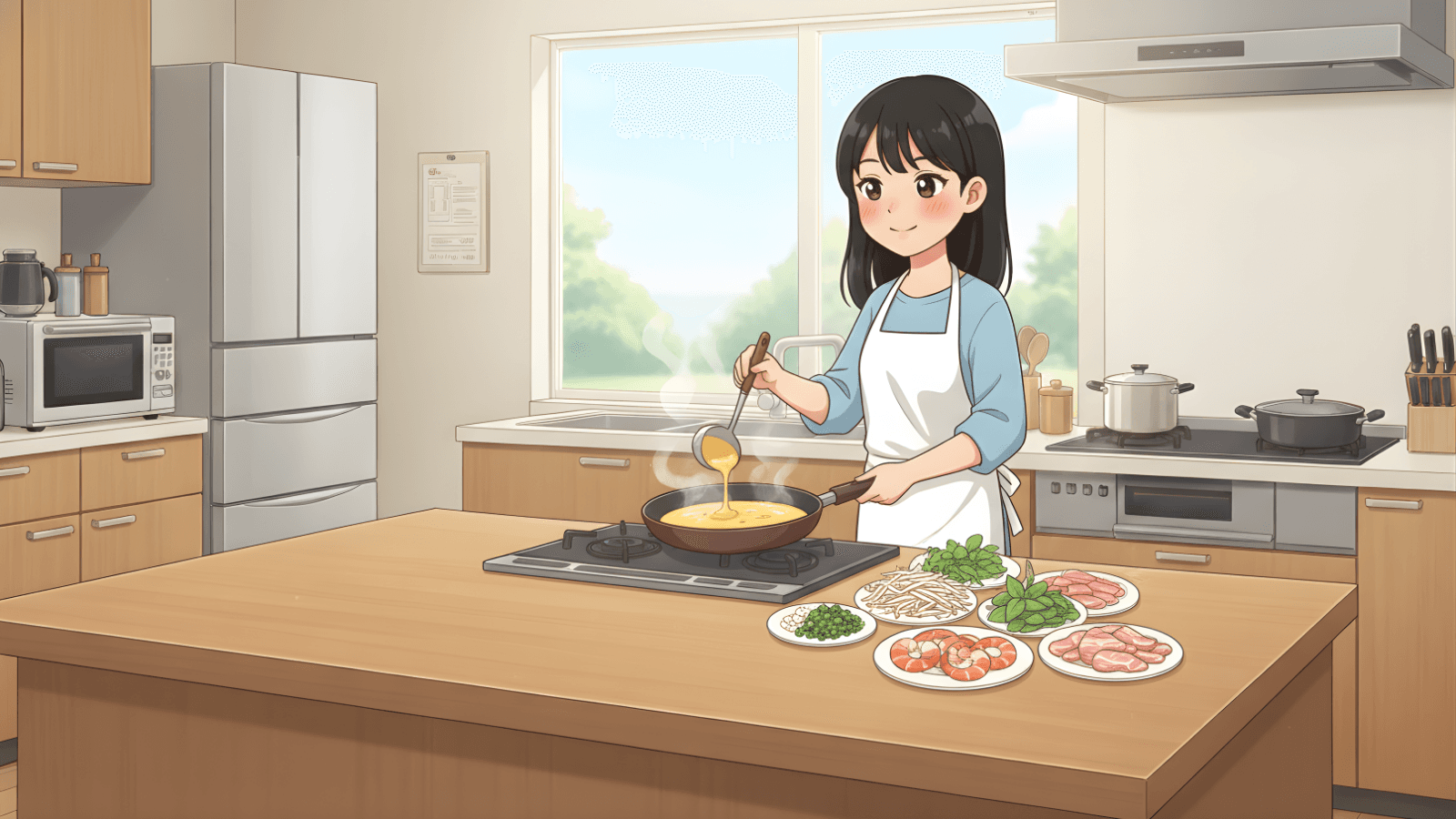 「フォー」と「バインセオ」とても食べやすいです。 Phở và bánh xèo rất dễ ăn.