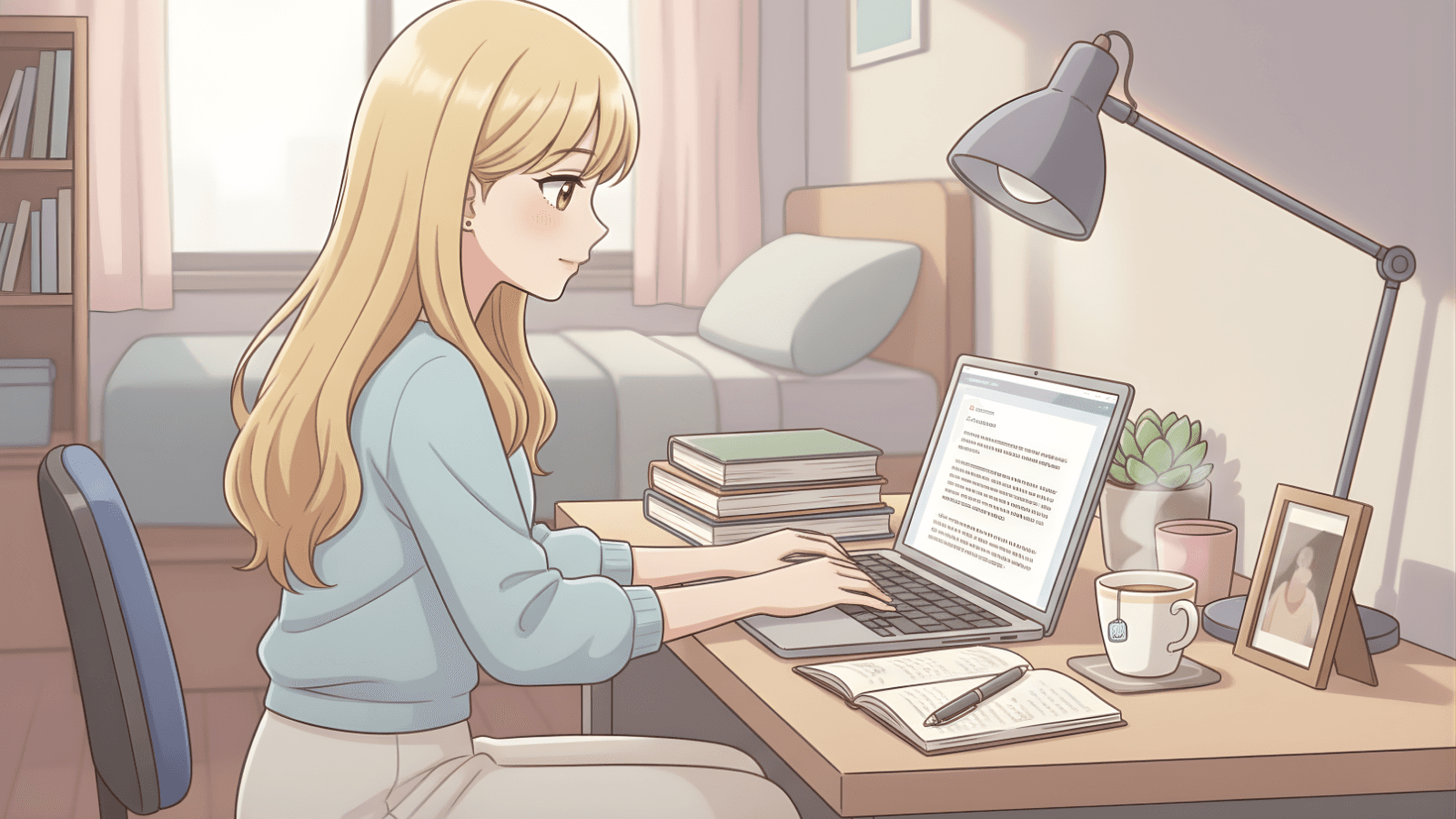 Em rất vui vì đã được đến lễ hội ở trường.