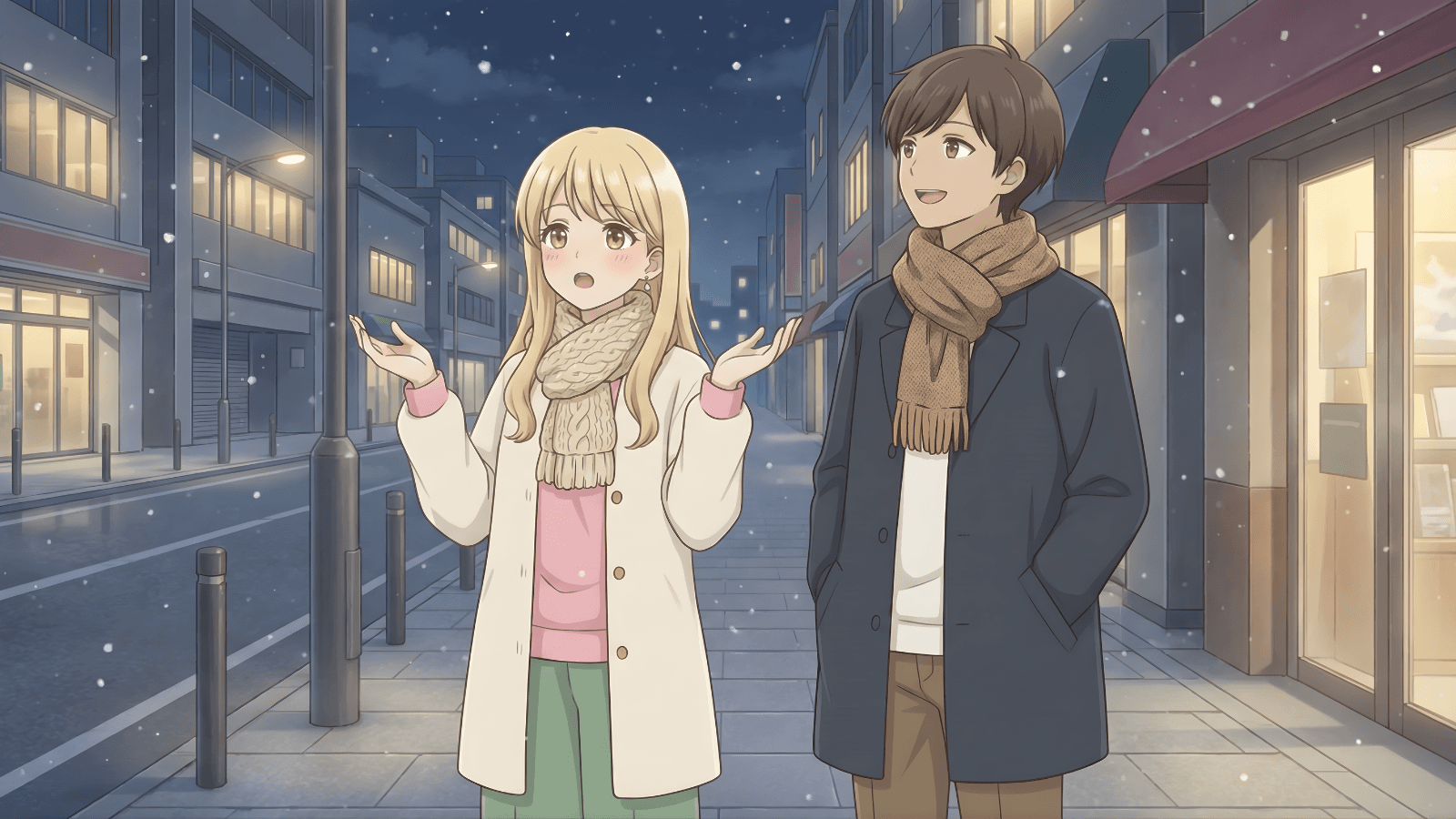 Trước khi về nước được nhìn thấy tuyết, em thấy vui quá ạ.