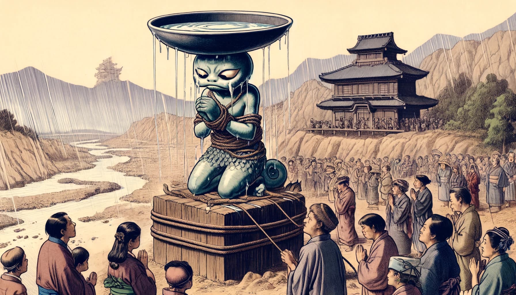 {河;かっ}{童;ぱ}の{雨;あま}ごい