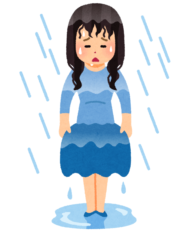 {濡;ぬ}れる・{濡;ぬ}らす①