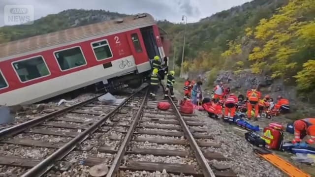 <span class="" word="ス">ス</span><span class="" word="ロ">ロ</span><span class="" word="バ">バ</span><span class="" word="キ">キ</span><span class="" word="ア">ア</span><span class="" word="で">で</span><ruby ><rb><span class="jlpt-n4" word="急行">急行</span><span class="jlpt-n3" word="列車">列車</span></rb><rt>きゅうこうれっしゃ</rt></ruby><span class="" word="が">が</span><span class="" word="ぶ">ぶ</span><span class="" word="つ">つ</span><span class="" word="か">か</span><span class="" word="り">り</span> <ruby ><rb><span class="" word="9">9</span><span class="" word="1">1</span><span class="jlpt-n5" word="人">人</span></rb><rt>きゅうじゅういちにん</rt></ruby><span class="" word="け">け</span><span class="" word="が">が</span>