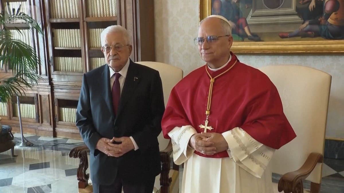 アッバス議長とローマ教皇が会いました
