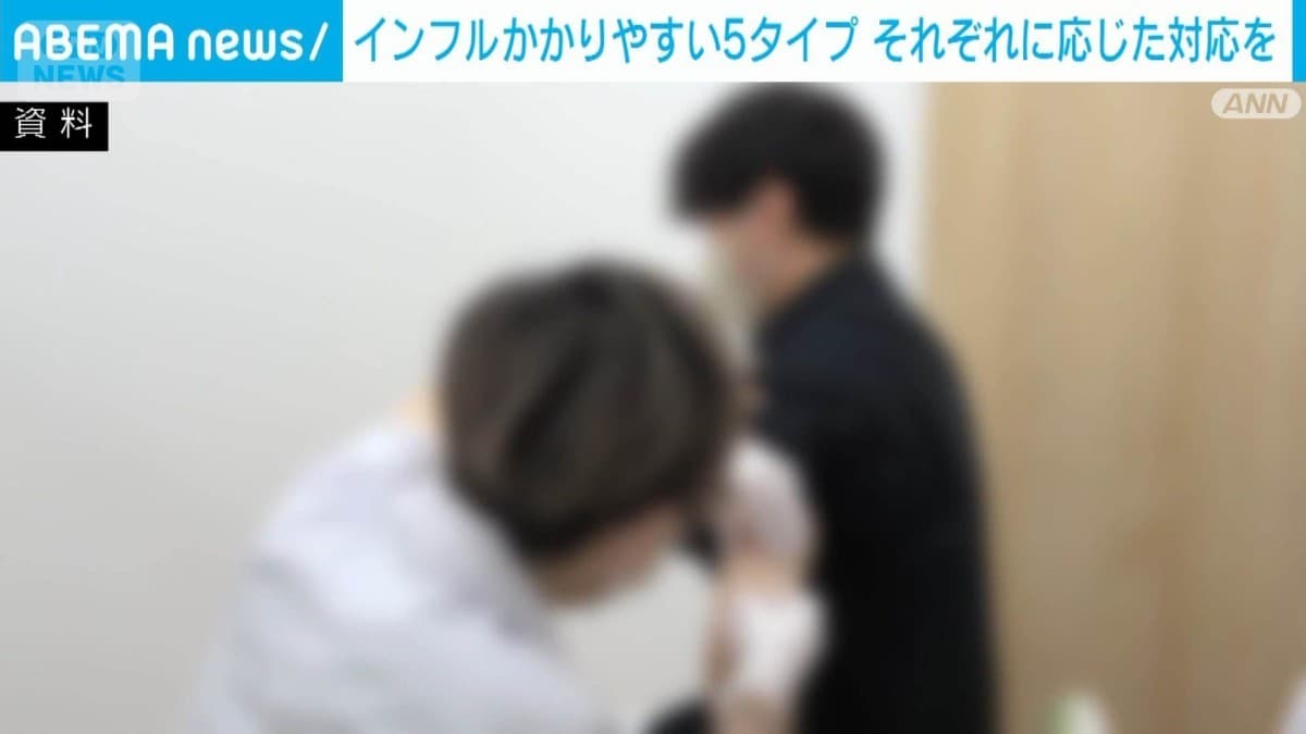 インフルエンザにかかりやすい5つのタイプ