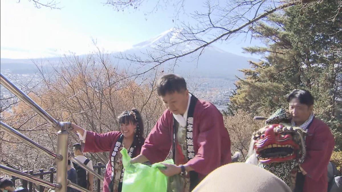 富士山の写真スポットでマナーを守るイベント