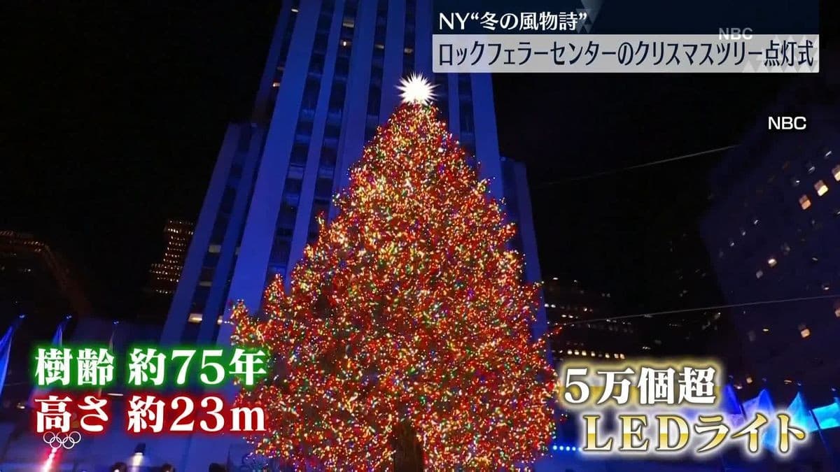 ニューヨークのクリスマスツリー