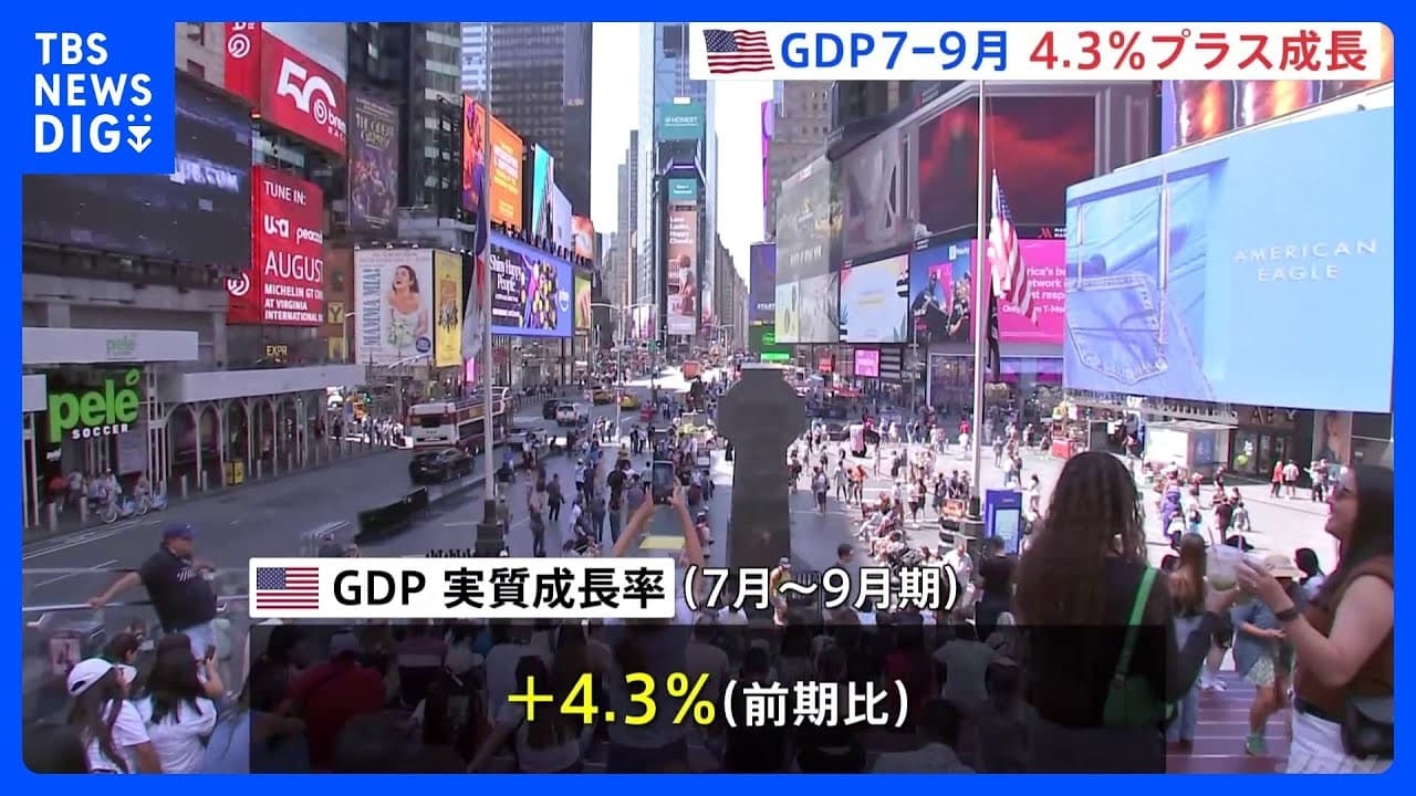 アメリカのGDPが大きくふえました