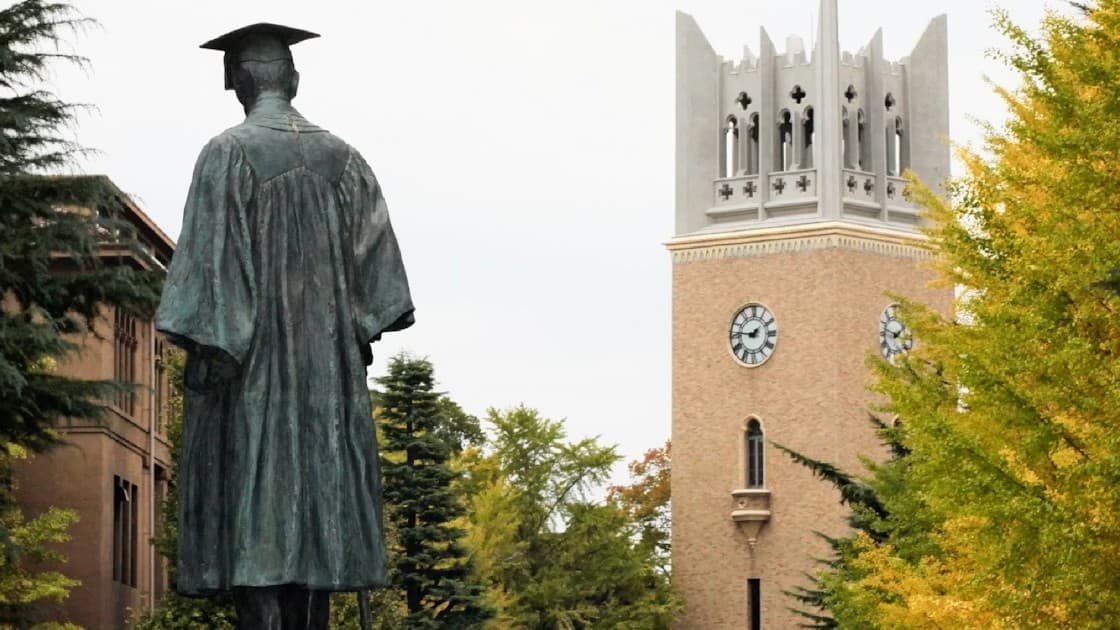 早稲田大学でTOEICのテストでわるいことをした学生がいます