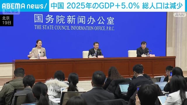 <ruby ><rb><span class="unknown" word="中国">中国</span></rb><rt>ちゅうごく</rt></ruby><span class="" word="の">の</span><span class="" word="2">2</span><span class="" word="0">0</span><span class="" word="2">2</span><span class="" word="5">5</span><ruby ><rb><span class="jlpt-n5" word="年">年</span></rb><rt>ねん</rt></ruby><span class="" word="の">の</span><ruby ><rb><span class="jlpt-n4" word="経済">経済</span></rb><rt>けいざい</rt></ruby><span class="" word="は">は</span><span class="" word="5">5</span><span class="" word="％">％</span><ruby ><rb><span class="jlpt-n3" word="成長">成長</span></rb><rt>せいちょう</rt></ruby><span class="" word="　">　</span><ruby ><rb><span class="jlpt-n4" word="人口">人口</span></rb><rt>じんこう</rt></ruby><span class="" word="は">は</span><ruby ><rb><span class="" word="少">少</span></rb><rt>すく</rt></ruby><span class="" word="な">な</span><span class="" word="く">く</span><span class="" word="な">な</span><span class="" word="り">り</span><span class="" word="ま">ま</span><span class="" word="し">し</span><span class="" word="た">た</span>