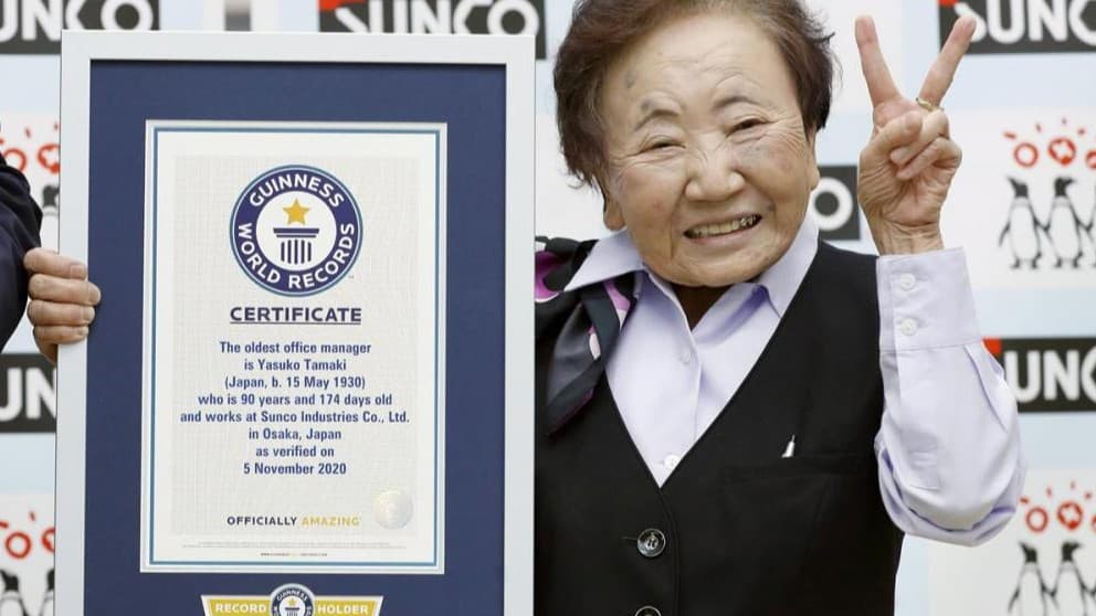 70年以上同じ会社で働いた日本人女性、ギネス記録に