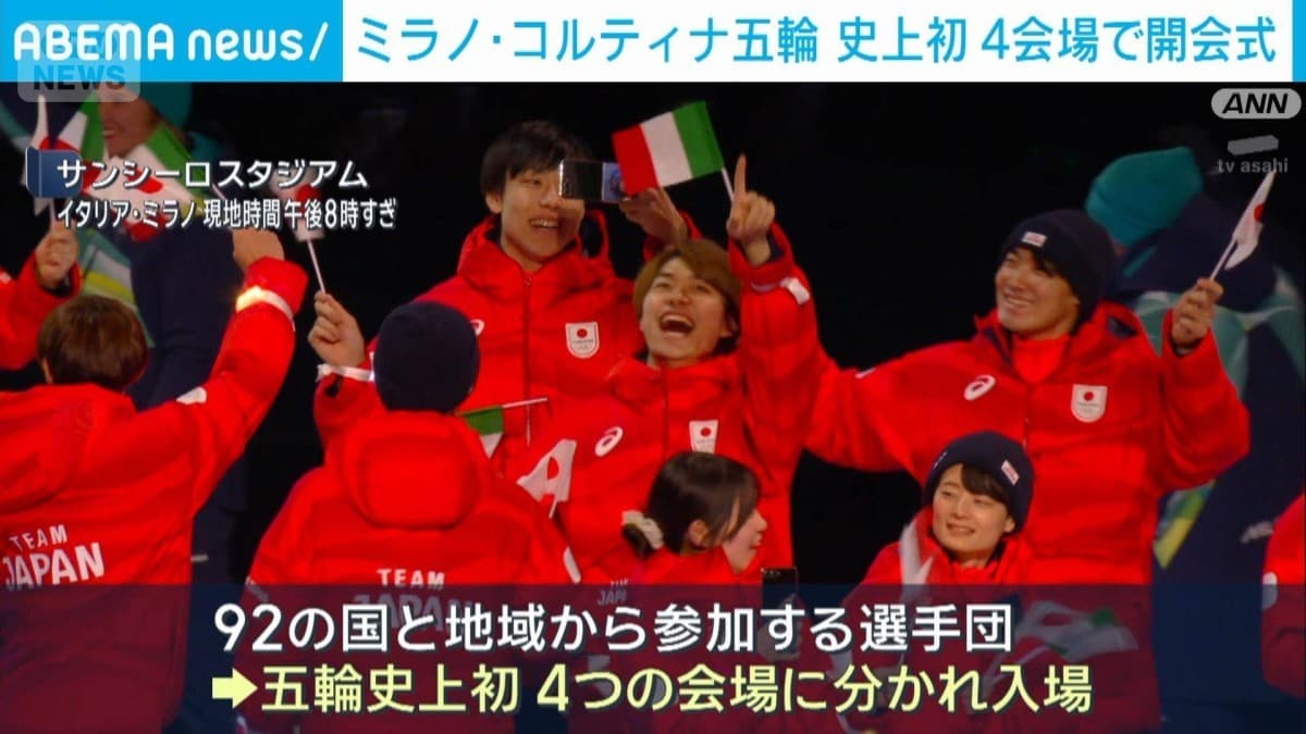 ミラノ・コルティナオリンピック　始まる