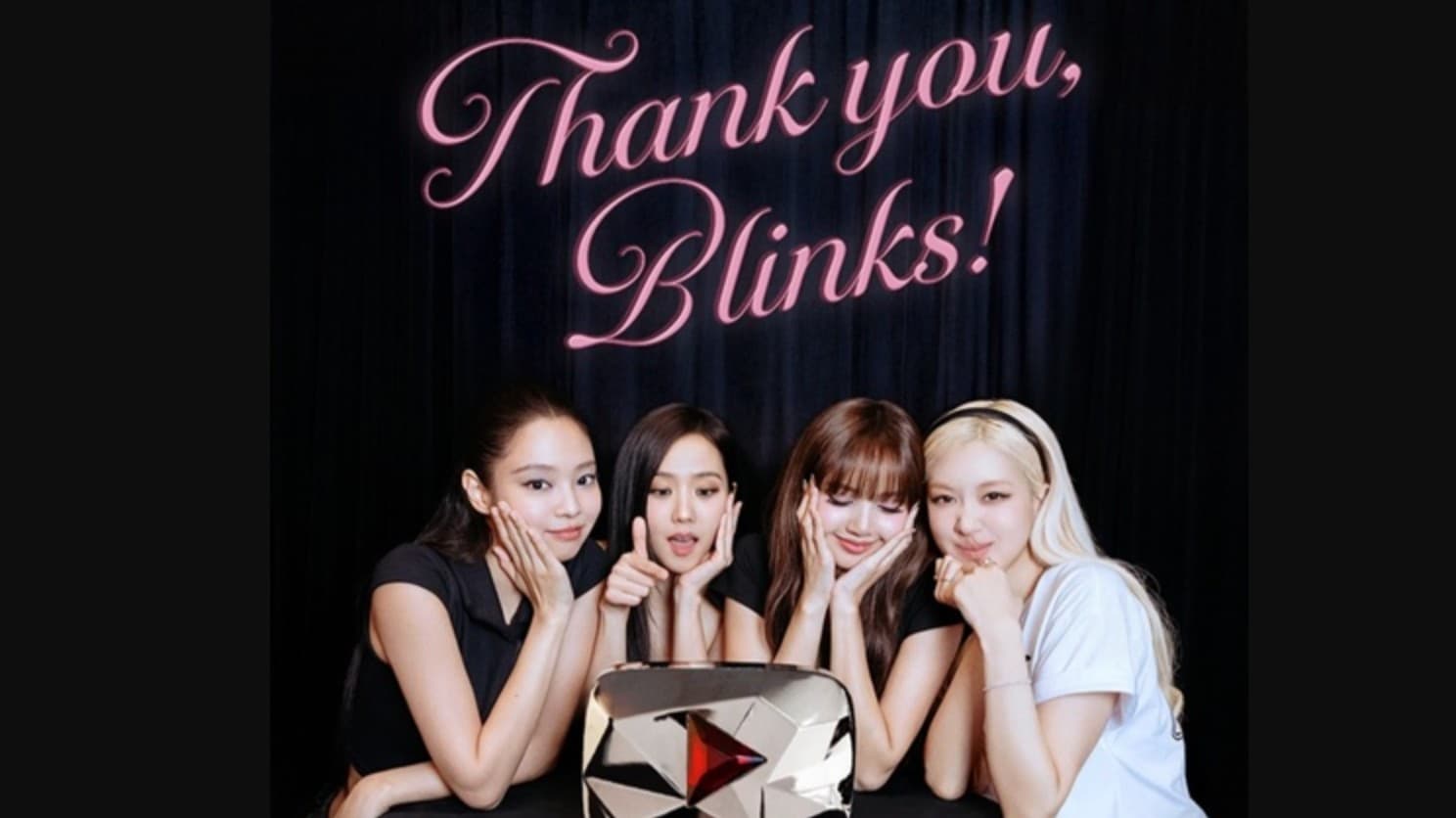BLACKPINK、YouTubeの登録者が1億人になりました