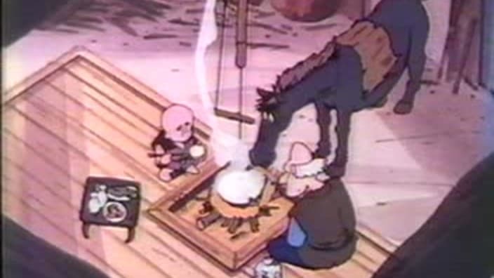 北の村と南の村のさかい