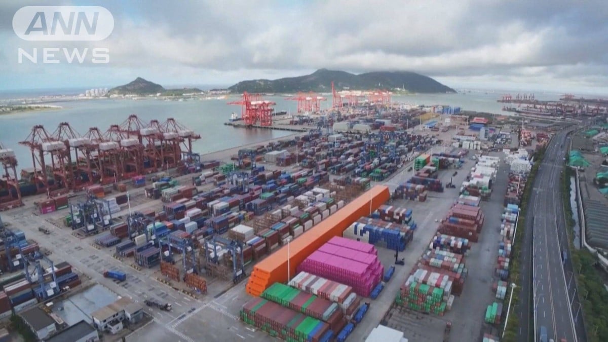 中国のアメリカへのうりあげがへりました