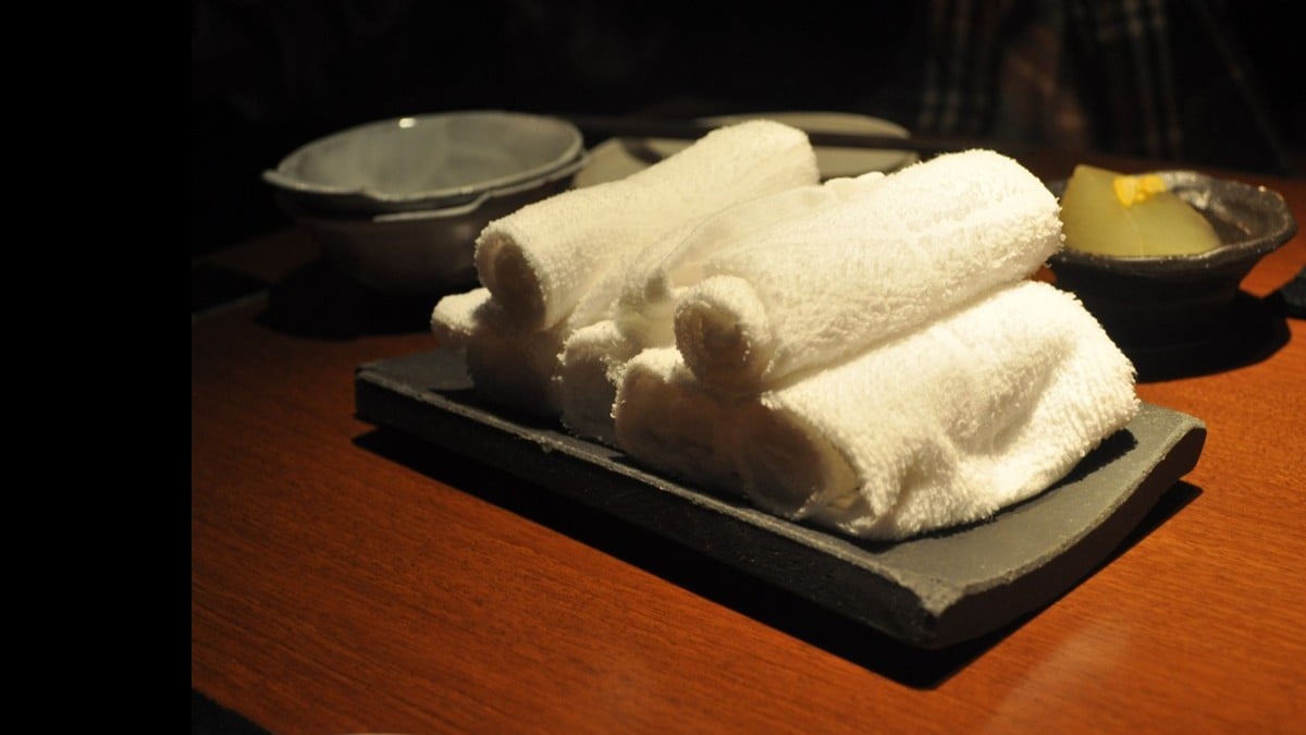 日本のおしぼり