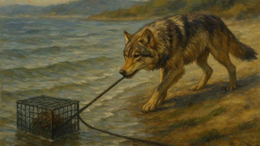 オオカミが道具を使う？カナダで初めて見つかる