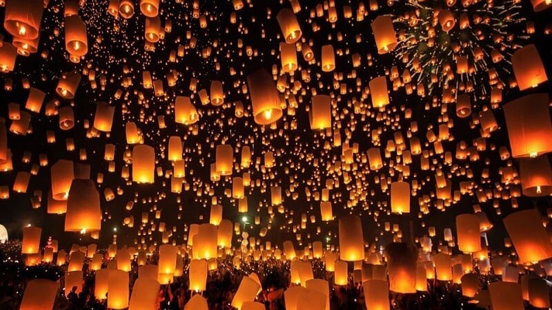 チェンマイのランタンまつり