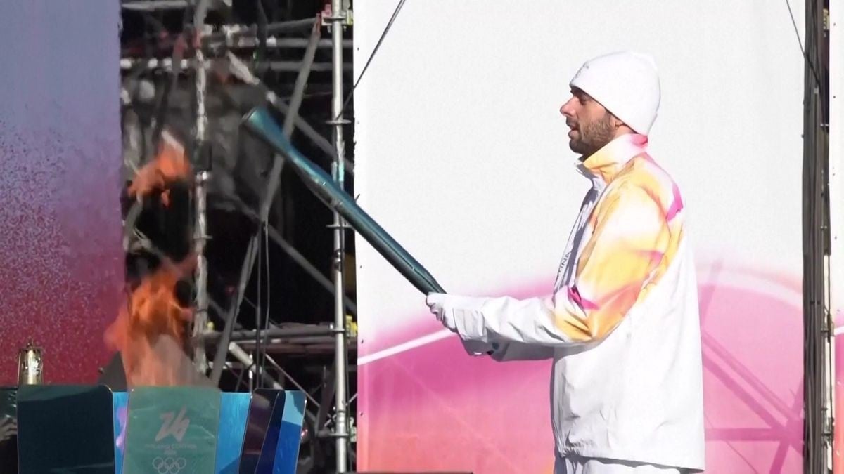 ローマでオリンピックの火がはじまりました