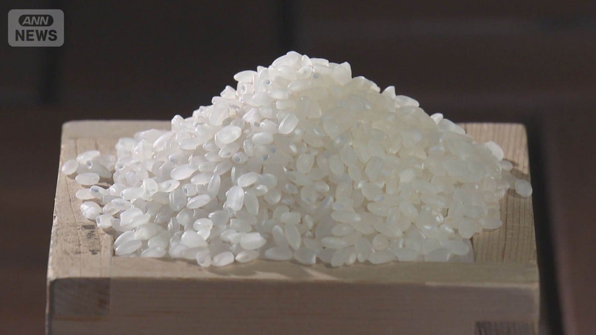 たくさんのお米が外国から入ってきました