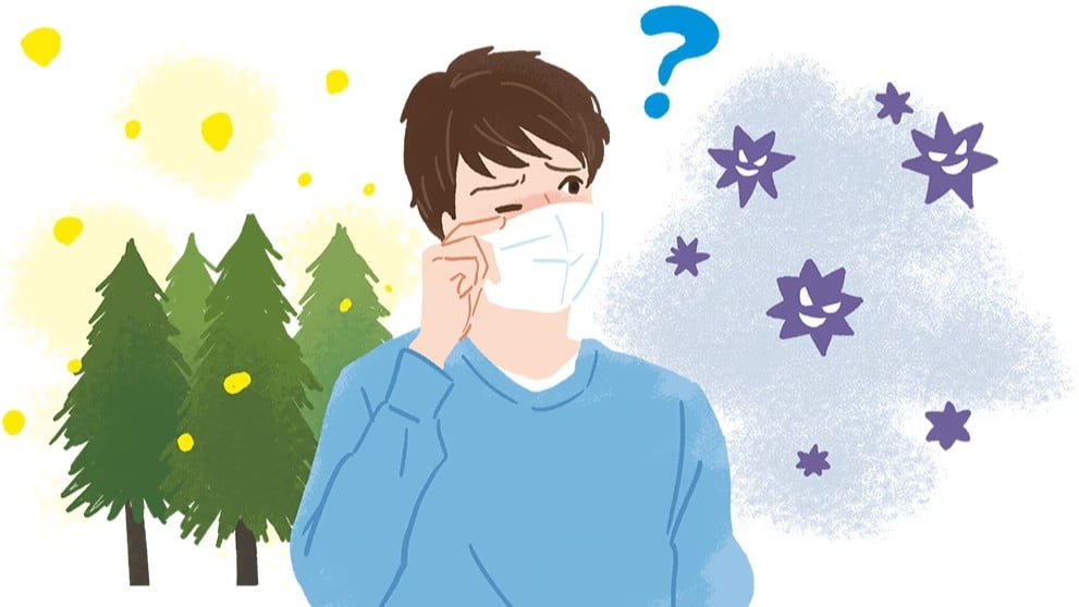 東京で花粉がたくさん飛んでいます