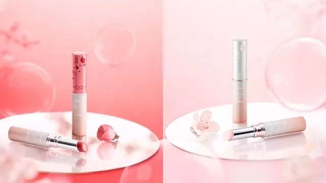 京都のお寺でおいのりした桜リップ、セブンイレブンでうります